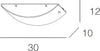 Applique-Contemporanea-Linear-Mad-Metallo-E-Vetro-Bianco-1-Luce-E27-30Cm