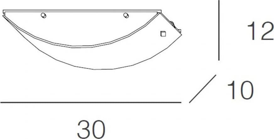 Applique-Contemporanea-Linear-Mad-Metallo-E-Vetro-Bianco-1-Luce-E27-30Cm