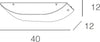 Applique-Contemporanea-Linear-Mad-Metallo-E-Vetro-Bianco-2-Luci-E27-40Cm