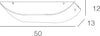 Applique-Contemporanea-Linear-Mad-Metallo-E-Vetro-Bianco-2-Luci-E27-50Cm