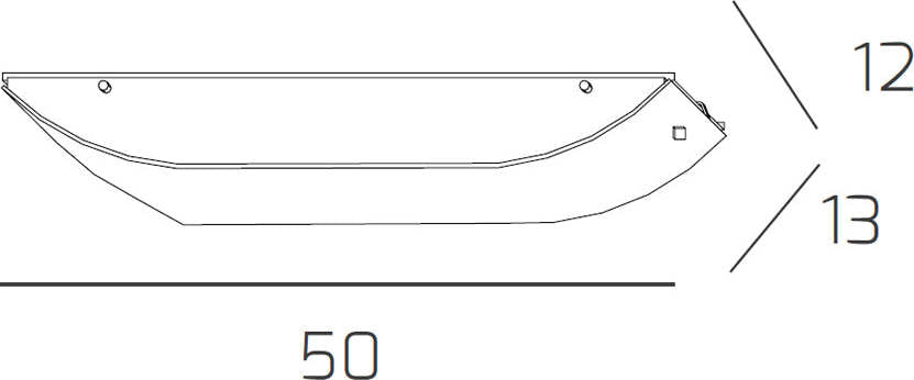 Applique-Contemporanea-Linear-Metallo-E-Vetro-Bianco-2-Luci-E27-50Cm