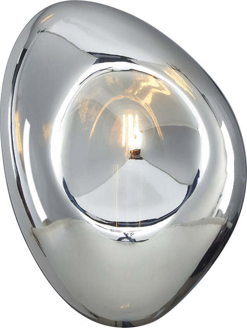 Applique-Contemporanea-Mabell-Metallo-Nero-1-Luce-Diffusore-Vetro-Cromo