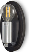 Applique-Contemporanea-Mabell-Metallo-Nero-1-Luce-Diffusore-Vetro-Cromo