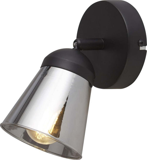 Applique-Contemporanea-Mega-Acciaio-Nero-Fumè-1-Luce-E14