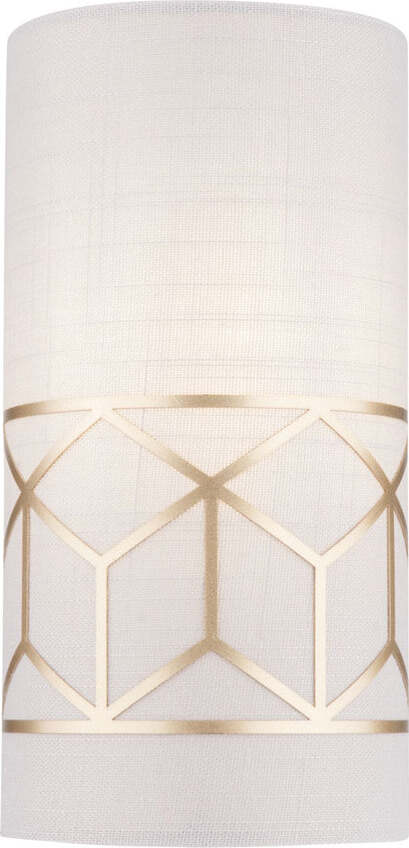 Applique-Contemporanea-Messina-Metallo-Oro-1-Luci-Diffusore-Lino-Su-Pvc