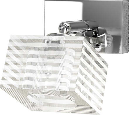 Applique-Contemporanea-Metropolitan-Metallo-Cromo-Vetro-Trasparente-1-Luce-G9