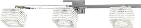 Applique-Contemporanea-Metropolitan-Metallo-Cromo-Vetro-Trasparente-3-Luci-G9