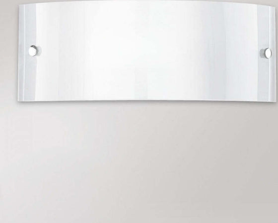 Applique-Contemporanea-Michela-Metallo-Cromo-E-Vetro-Bianco-27Cm-1-Luce-E27