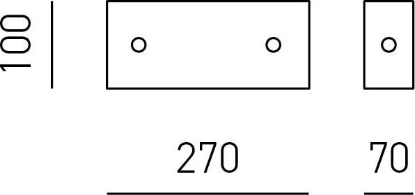 Applique-Contemporanea-Michela-Metallo-Cromo-E-Vetro-Bianco-27Cm-1-Luce-E27