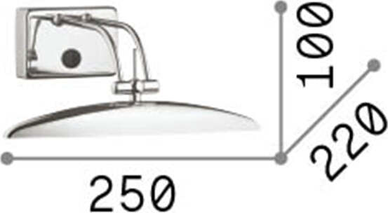 Applique-Contemporanea-Mirror-20-Metallo-Ottone-Brunito-2-Luci-G9-3W-3000K
