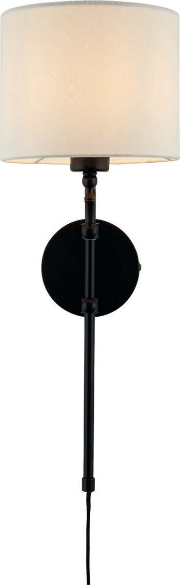 Applique-Contemporanea-Monaco-Acciaio-Nero-Marrone-1-Luce-E27