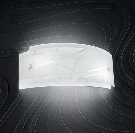 Applique-Contemporanea-Nereide-Metallo-Cromo-E-Vetro-Bianco-2-Luci-E14