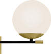 Applique-Contemporanea-Nostalgia-Metallo-Oro-2-Luci-Diffusori-Bianchi