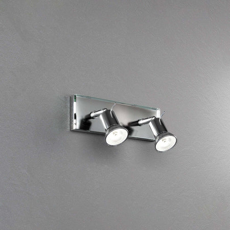Applique-Contemporanea-Nuts-Metallo-Cromo-Vetro-Trasparente-2-Luci-Gu10