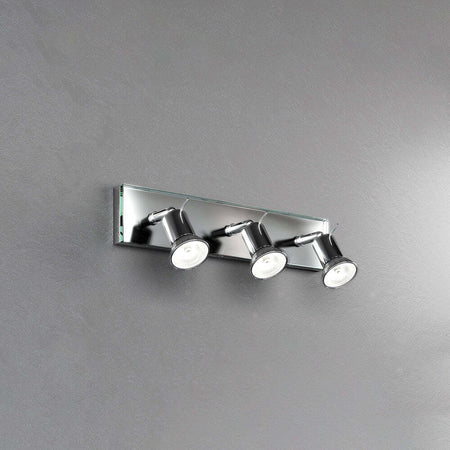 Applique-Contemporanea-Nuts-Metallo-Cromo-Vetro-Trasparente-3-Luci-Gu10