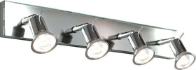Applique-Contemporanea-Nuts-Metallo-Cromo-Vetro-Trasparente-4-Luci-Gu10