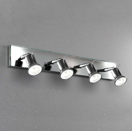 Applique-Contemporanea-Nuts-Metallo-Cromo-Vetro-Trasparente-4-Luci-Gu10