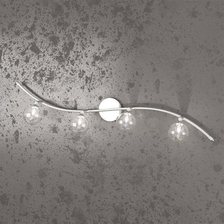 Applique-Contemporanea-Orizz-Super-Ball-Metallo-Cromo-Vetro-Pirex-4-Luci-G9
