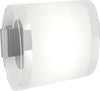Applique-Contemporanea-Oval-Tube-Metallo-Cromo-Vetro-Satinato-Trasp-1-Luce-G9