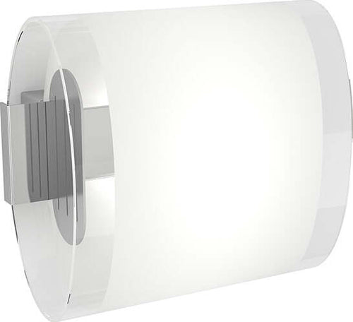 Applique-Contemporanea-Oval-Tube-Metallo-Cromo-Vetro-Satinato-Trasp-1-Luce-G9