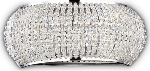 Applique-Contemporanea-Pasha'-Metallo-Cristallo-Cromo-3-Luci-G9-3W-3000K