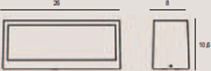 Applique-Contemporanea-Pathio-Alluminio-Ruggine-1-Luce-E27