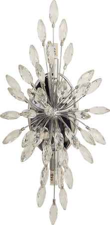 Applique-Contemporanea-Pavone-Acciaio-Cromo-Cristallo-4-Luci-G9