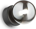 Applique-Contemporanea-Perlage-Metallo-Nero-1-Luce-3W-3000K-Luce-Calda