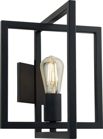 Applique-Contemporanea-Plaza-Acciaio-Nero-1-Luce-E27