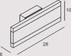 Applique-Contemporanea-Rail-Alluminio-Bianco-Led-14W