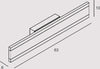 Applique-Contemporanea-Rail-Alluminio-Nero-Led-34W