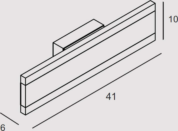 Applique-Contemporanea-Rail-Alluminio-Tortora-Led-22W