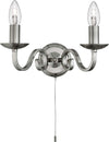 Applique-Contemporanea-Richmond-Acciaio-Argento-2-Luci-E14