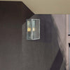 Applique-Contemporanea-Riquadro-Ii-Acciaio-Argento-Trasparente-1-Luce-E27