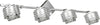 Applique-Contemporanea-Rubik-Metallo-Cromo-Diffusore-Cristallo-4-Luci-G9