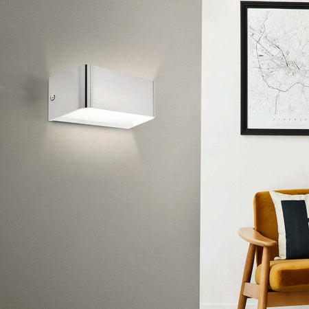 Applique-Contemporanea-Sania-Media-4-Led-Alluminio-Grigio-E-Nichel-Opaco
