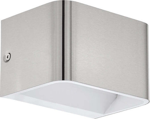 Applique-Contemporanea-Sania-Piccola-4-Led-Alluminio-Grigio-E-Nichel-Opaco