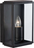 Applique-Contemporanea-Scatola-Acciaio-Nero-Vetro-1-Luce-E27