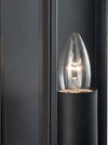 Applique-Contemporanea-Scatola-Acciaio-Nero-Vetro-1-Luce-E27