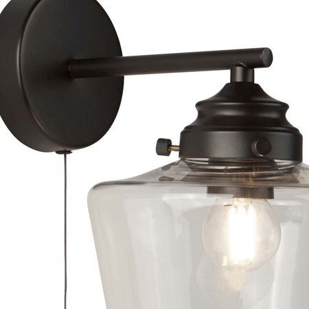 Applique-Contemporanea-School-House-Acciaio-Nero-Vetro-Trasparente-1-Luce-E27