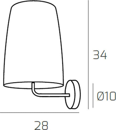 Applique-Contemporanea-Shaded-Metallo-Cromo-Vetro-Rame-1-Luce-E27