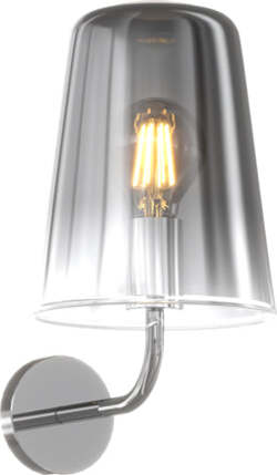 Applique-Contemporanea-Shaded-Metallo-E-Vetro-Cromo-1-Luce-E27