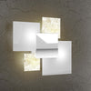 Applique-Contemporanea-Shadow-Metallo-Bianco-Vetro-Foglia-Oro-4-Luci-E27-46Cm