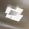 Applique-Contemporanea-Shadow-Metallo-Bianco-Vetro-Foglia-Oro-4-Luci-E27-71Cm