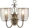 Applique-Contemporanea-Silhouette-Acciaio-Ottone-Vetro-2-Luci-E14