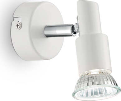 Applique-Contemporanea-Slem-Metallo-Bianco-1-Luce-Gu10-10W-3000K-Luce-Calda
