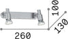 Applique-Contemporanea-Slem-Metallo-Bianco-2-Luci-Gu10-10W-3000K-Luce-Calda