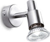 Applique-Contemporanea-Slem-Metallo-Nickel-1-Luce-Gu10-10W-3000K-Luce-Calda