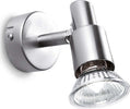Applique-Contemporanea-Slem-Metallo-Nickel-1-Luce-Gu10-10W-3000K-Luce-Calda