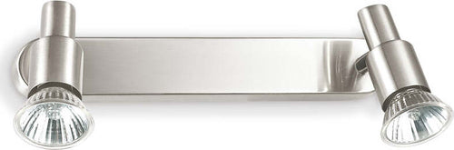 Applique-Contemporanea-Slem-Metallo-Nickel-2-Luci-Gu10-10W-3000K-Luce-Calda